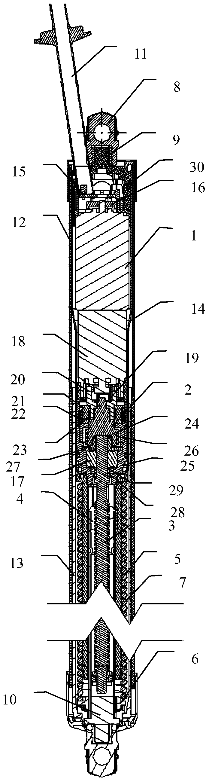 Electric opening and closing system for automobile tailgate