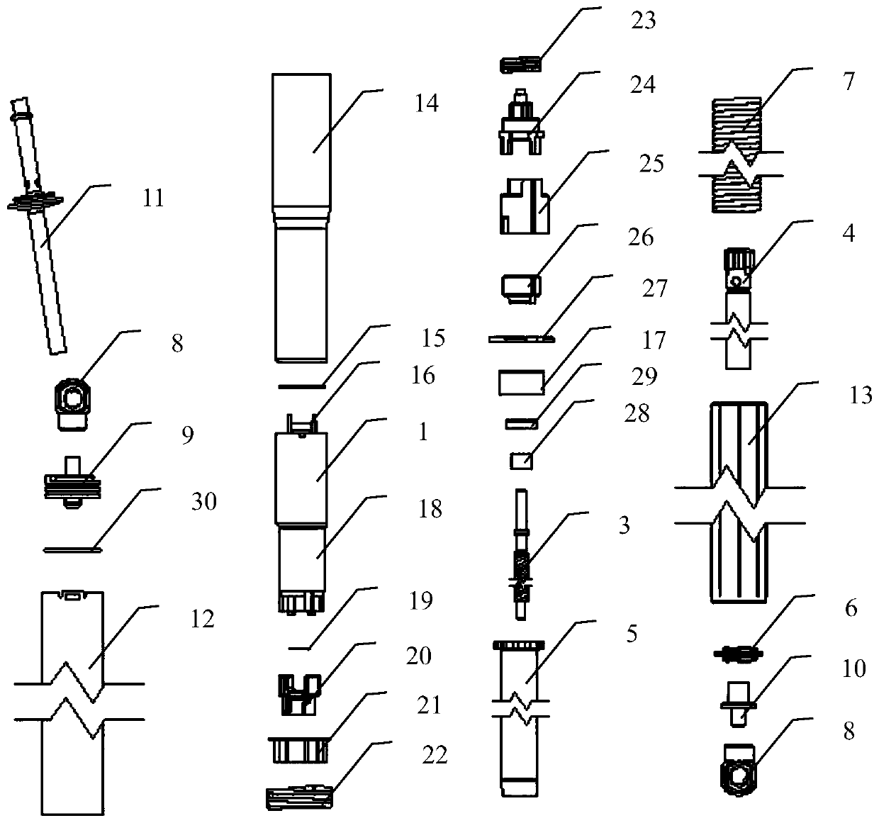 Electric opening and closing system for automobile tailgate