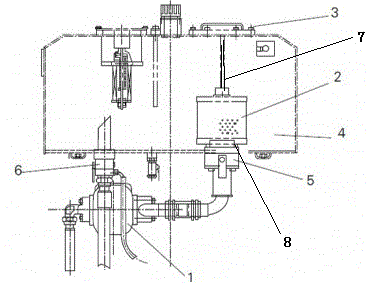 Hydraulic oil tank for road roller