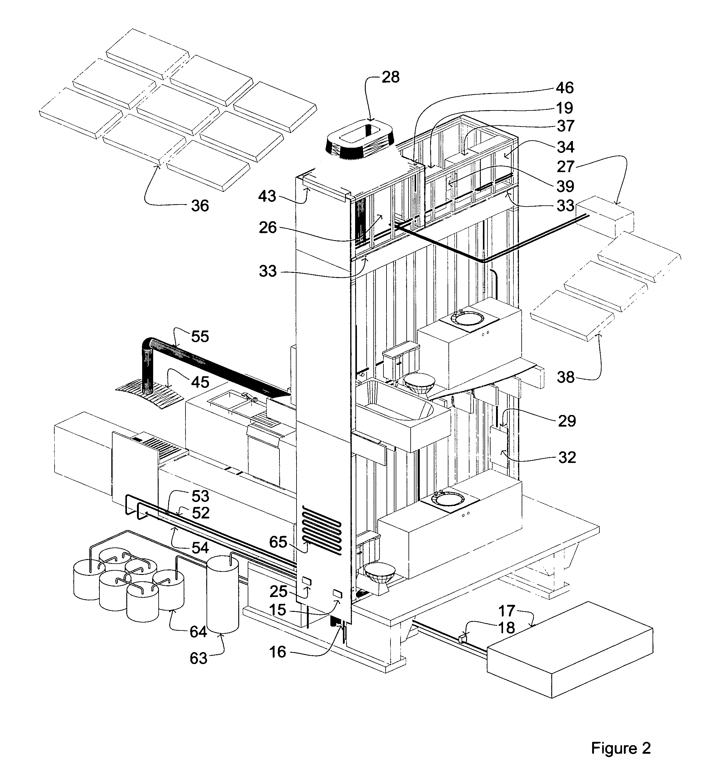 Complete prefabricated mechanical & utility system