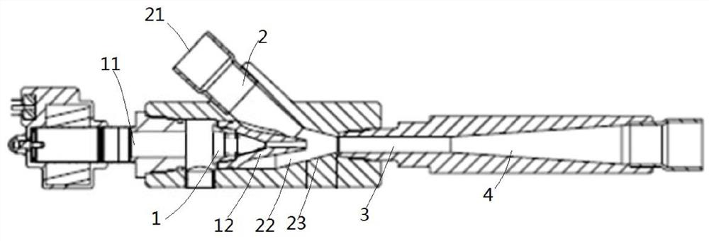 Heat recovery or work recovery system, ejector therefor, and fluid mixing method