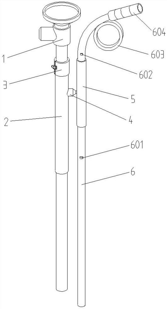 Movable nasal endoscope integrated suction cannula