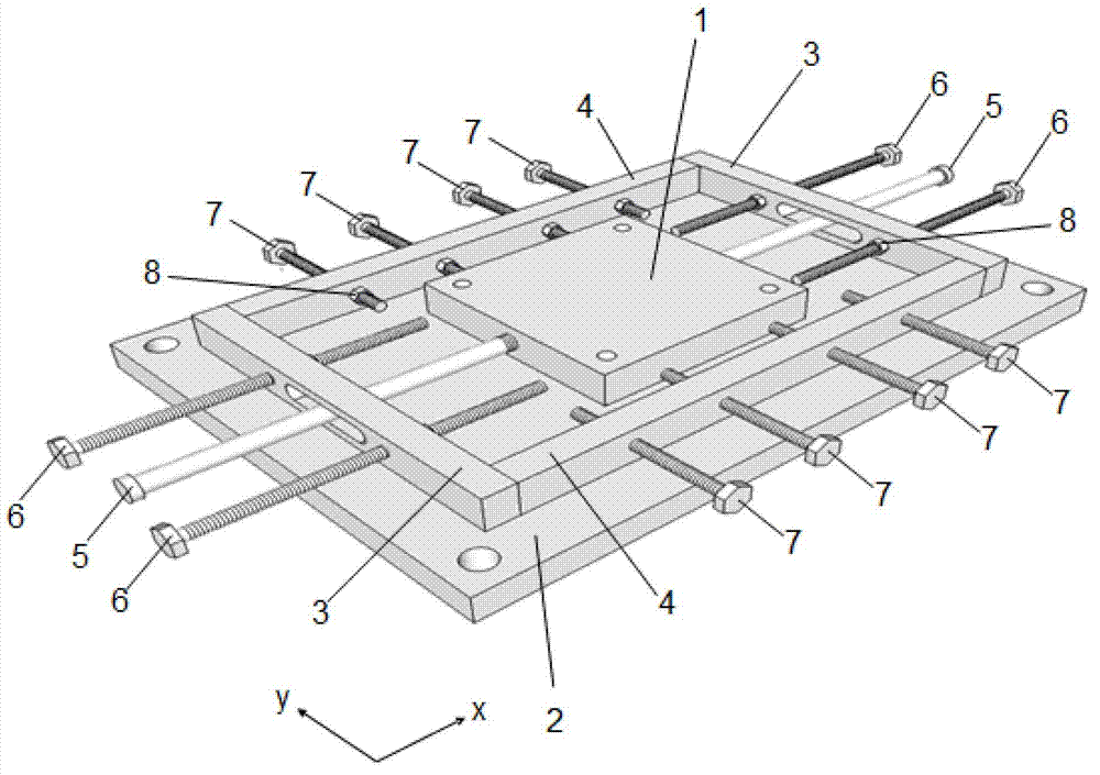 Load positioning device for structural test