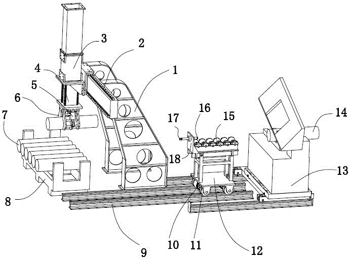 Copper ingot automatic stacking device