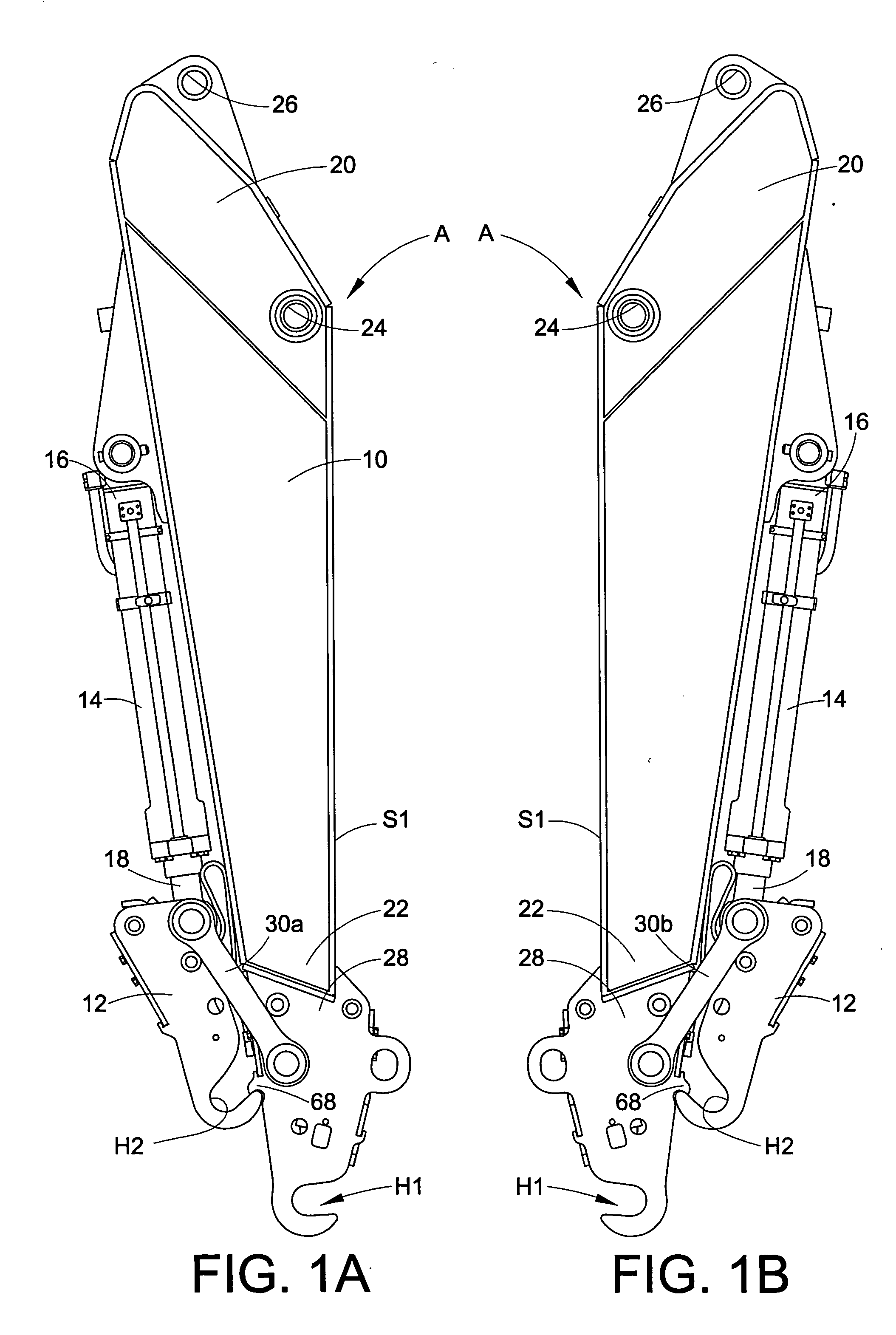 Arm assembly for excavation apparatus and method of using same