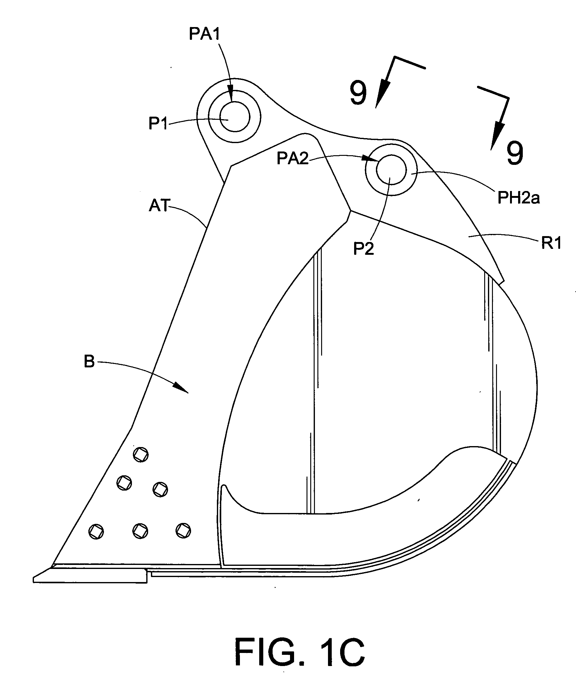 Arm assembly for excavation apparatus and method of using same