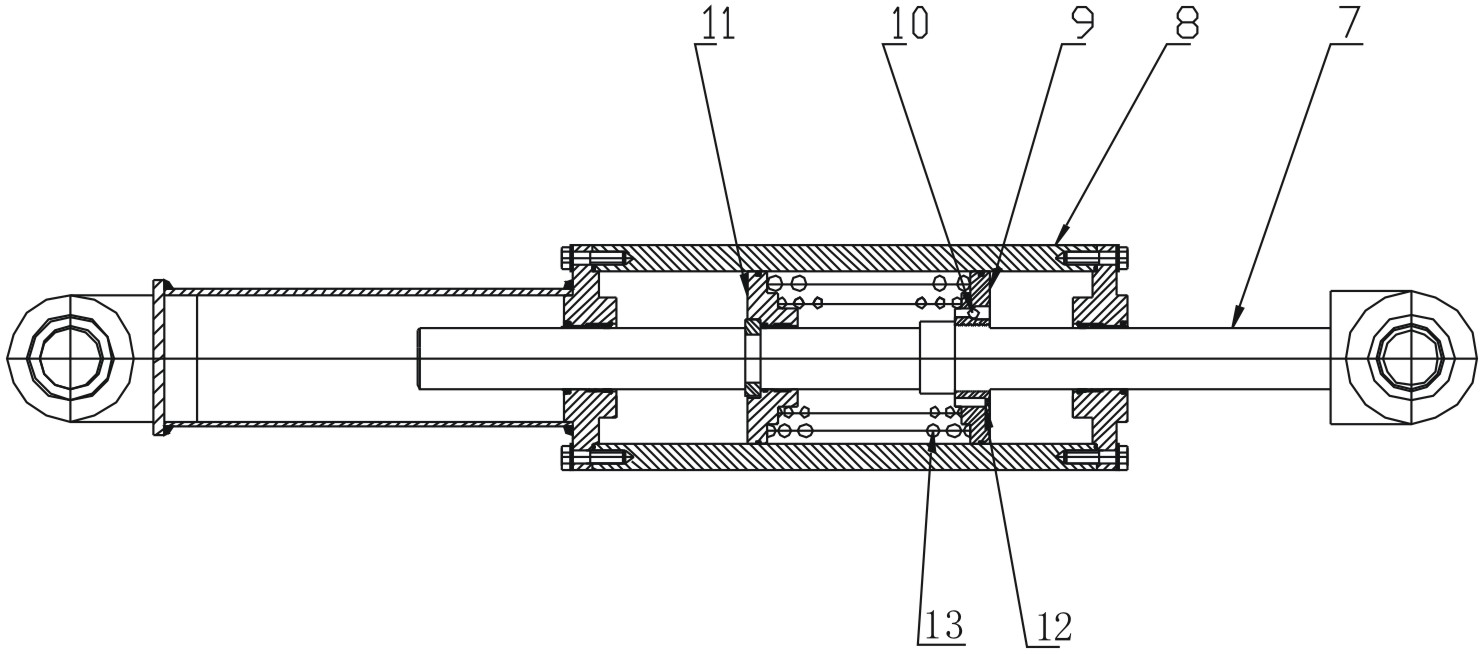 Dynamic compaction buffer damping method of crawler crane