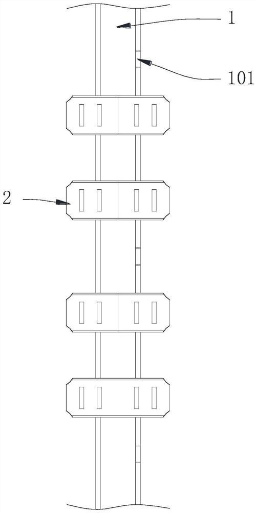 Vortex-induced vibration preventing deep-sea vertical pipe for deep-sea resource development