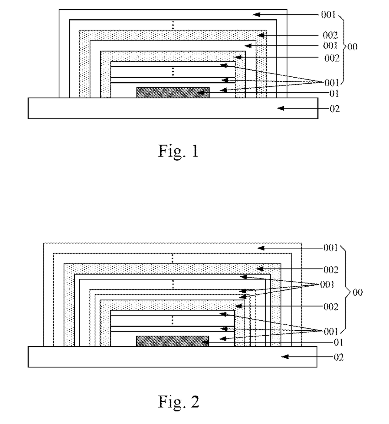 Packaging structure for OLED device and display apparatus