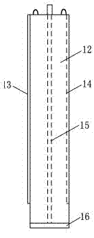 Unidirectional flow project for seawater in high-level downflow weirs