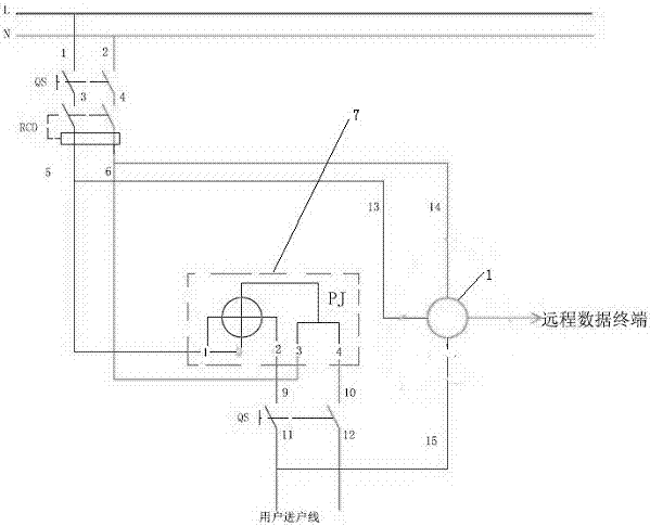 Intelligent monitoring system capable of accurately determining fault customers in meter box and implementation method thereof