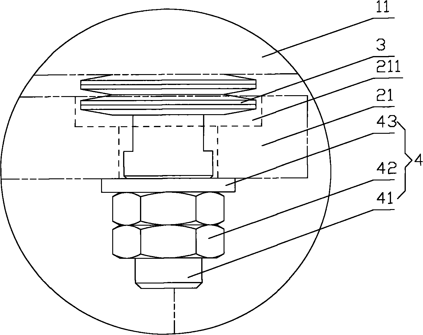 Engineering vehicle and device for detecting stress of supporting leg thereof