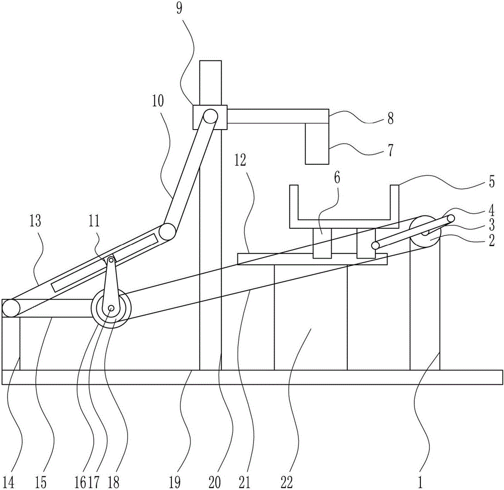 High-efficiency compaction device for discarded cotton cushions in medical gynecology department