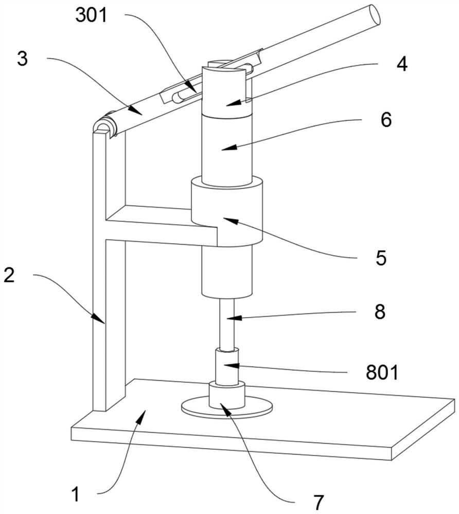 Auxiliary assembly device based on installation of small injection mold