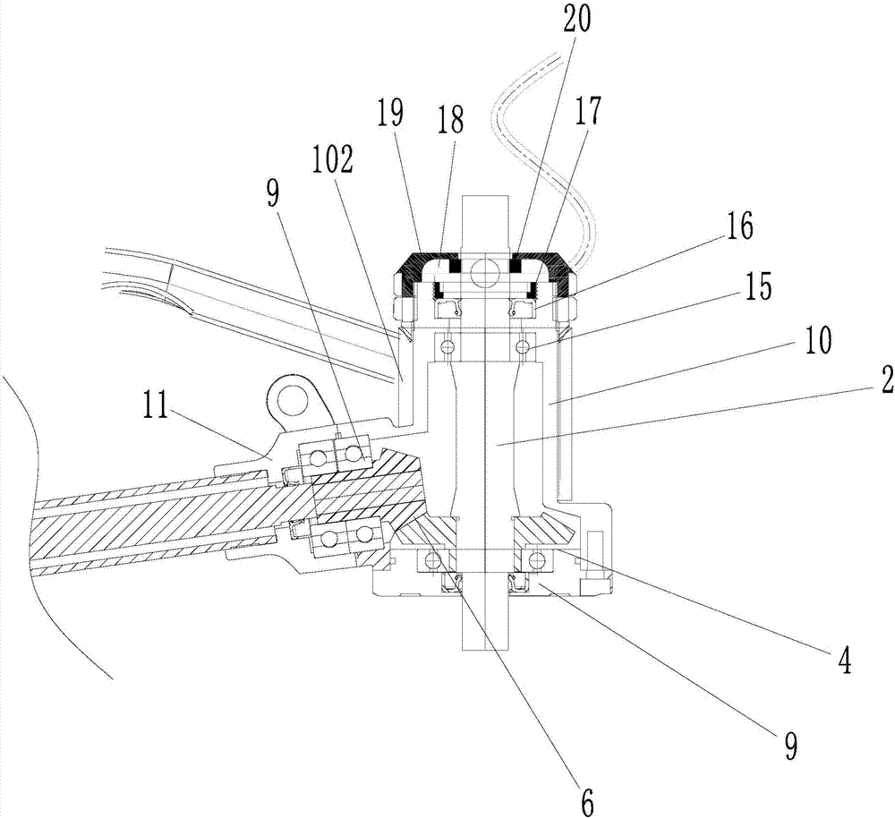 Electric bicycle transmission device and electric bicycle with same