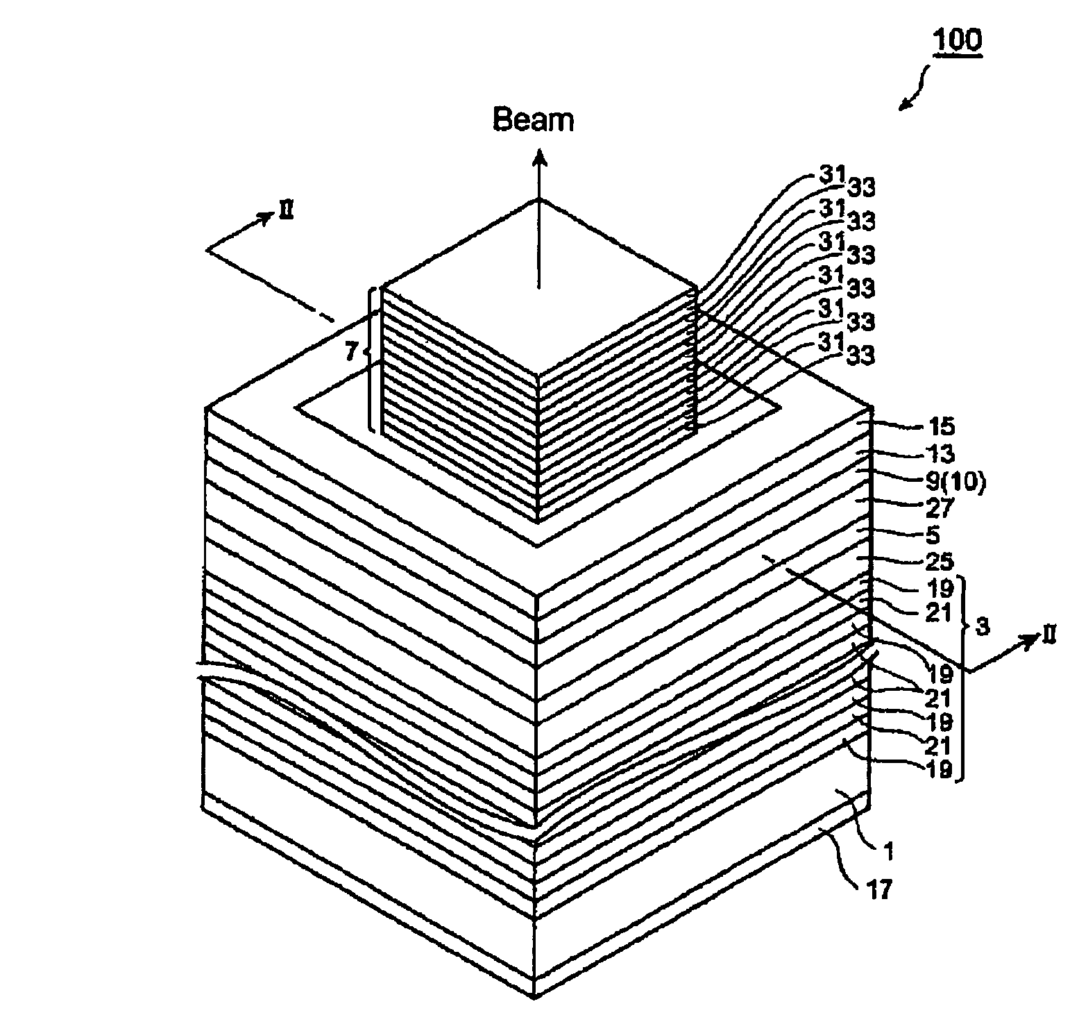 Vertical cavity surface emitting laser diode having a high reflective distributed Bragg reflector