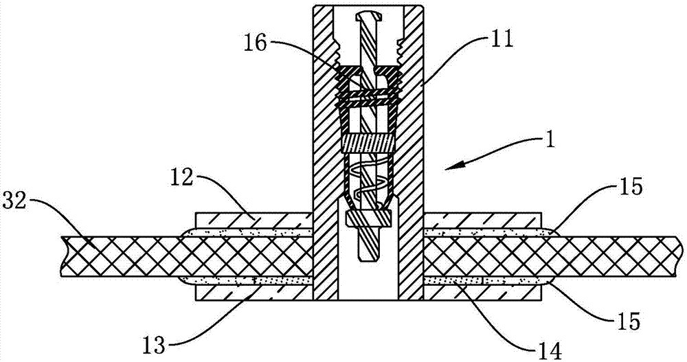 Sealing air nozzle and air bag adopting same