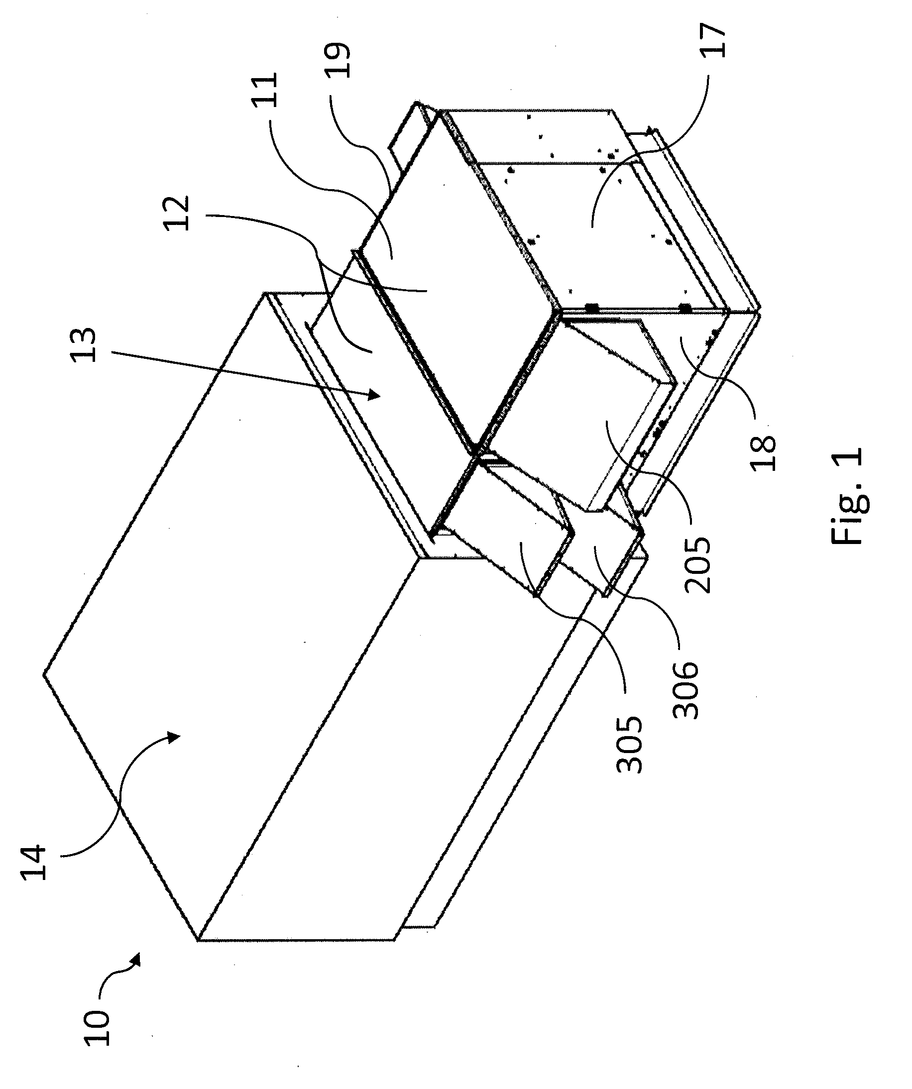 Unit with recovery wheel and economizer and method of control