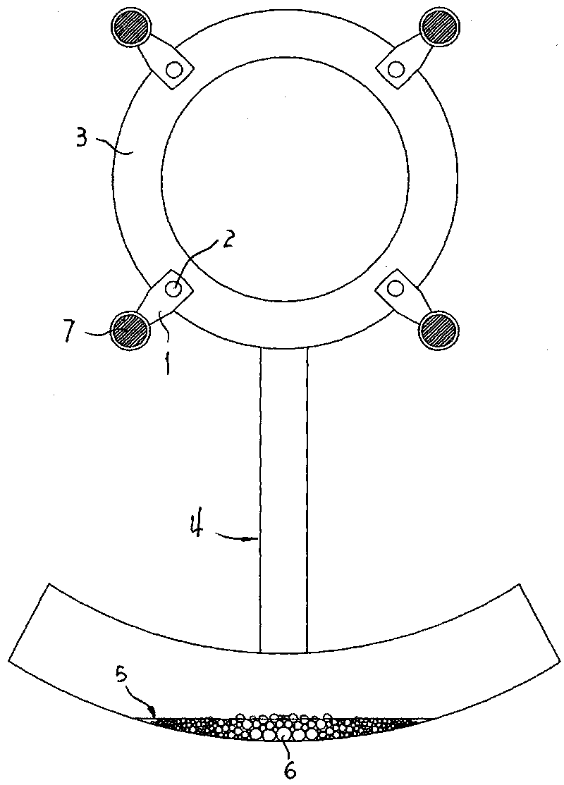 Multi-fission transmission lead torsional vibration swing-preventing device