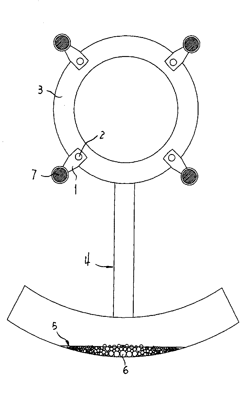 Multi-fission transmission lead torsional vibration swing-preventing device