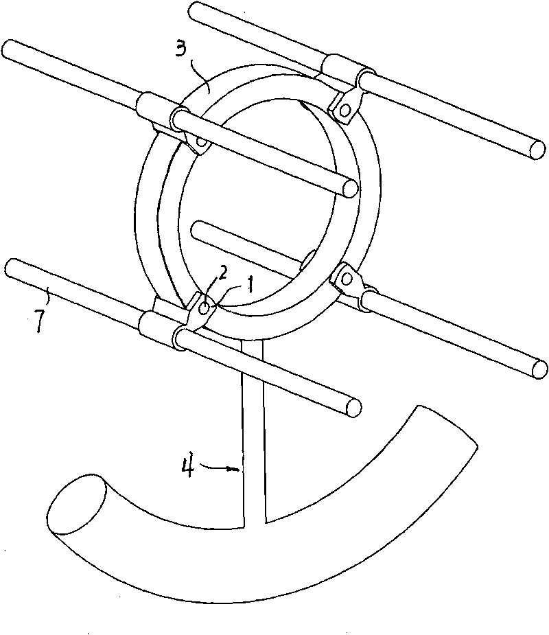 Multi-fission transmission lead torsional vibration swing-preventing device