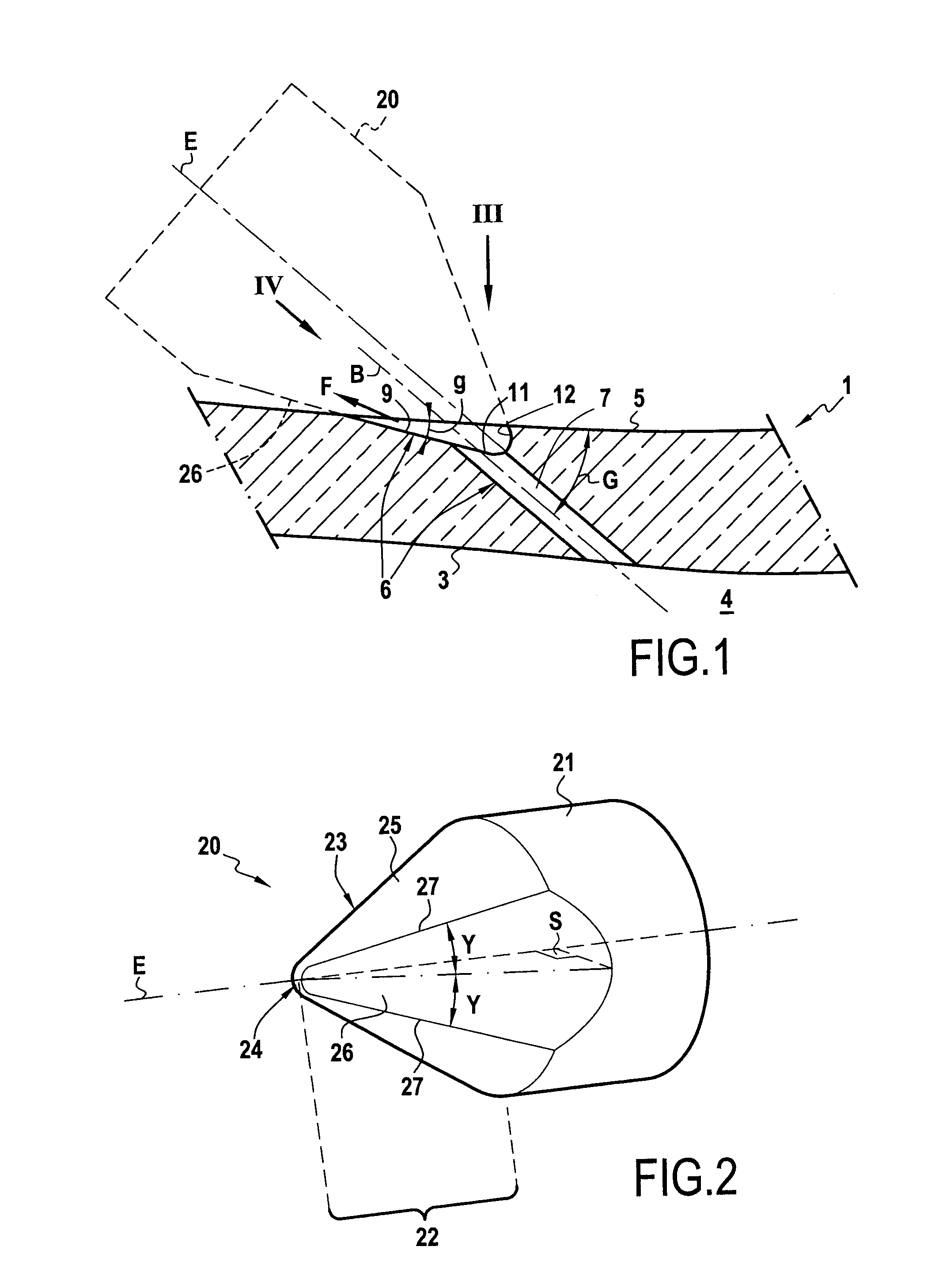 Cooling channel formed in a wall