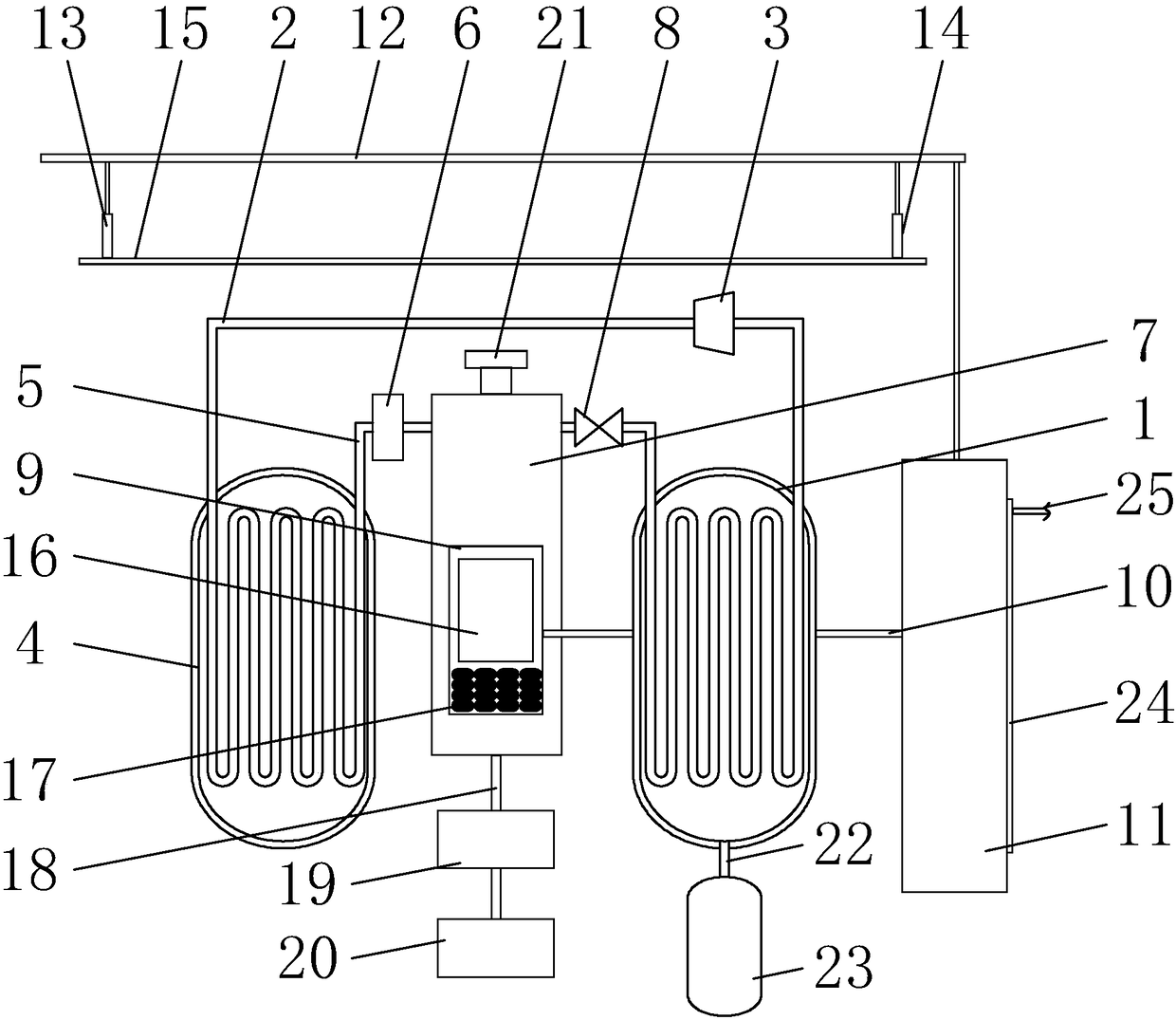 Low-temperature dehumidifying evaporator