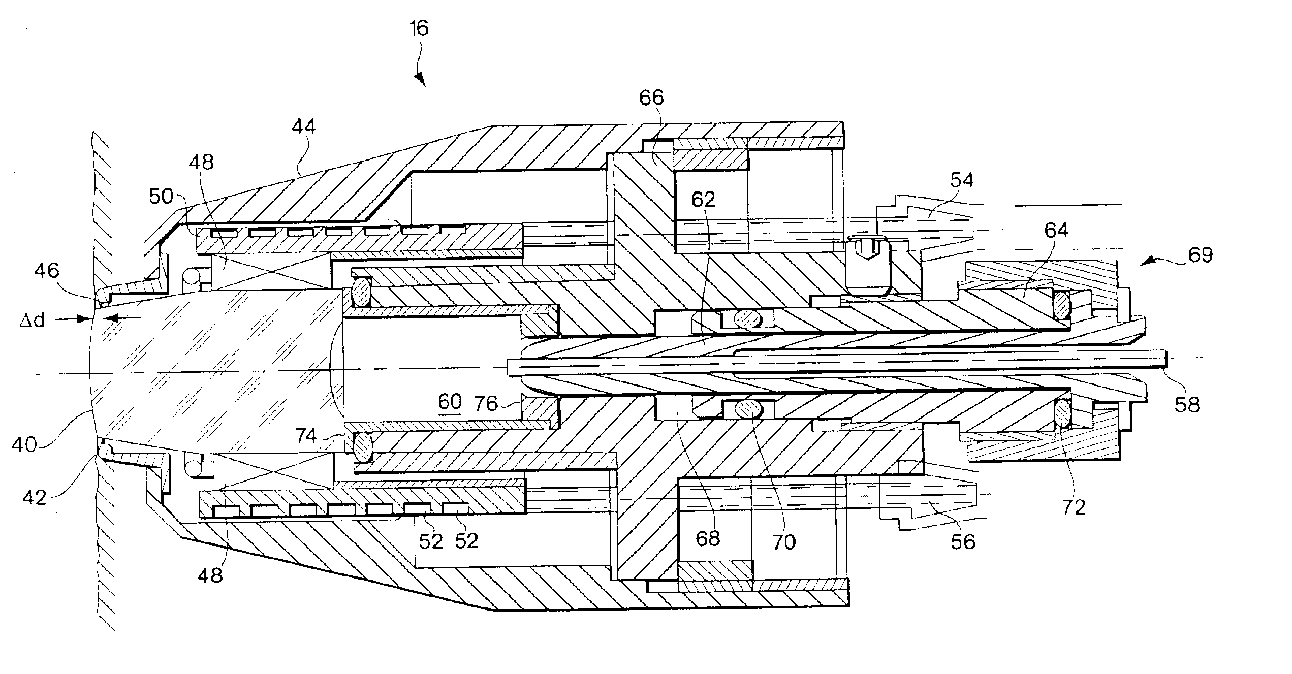 System for electromagnetic radiation dermatology and head for use therewith