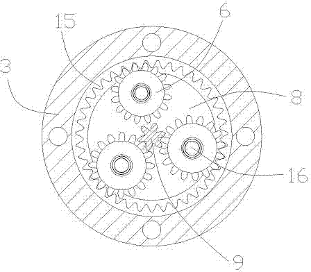 Vertical deceleration direct current permanent magnet motor