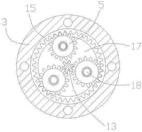 Vertical deceleration direct current permanent magnet motor