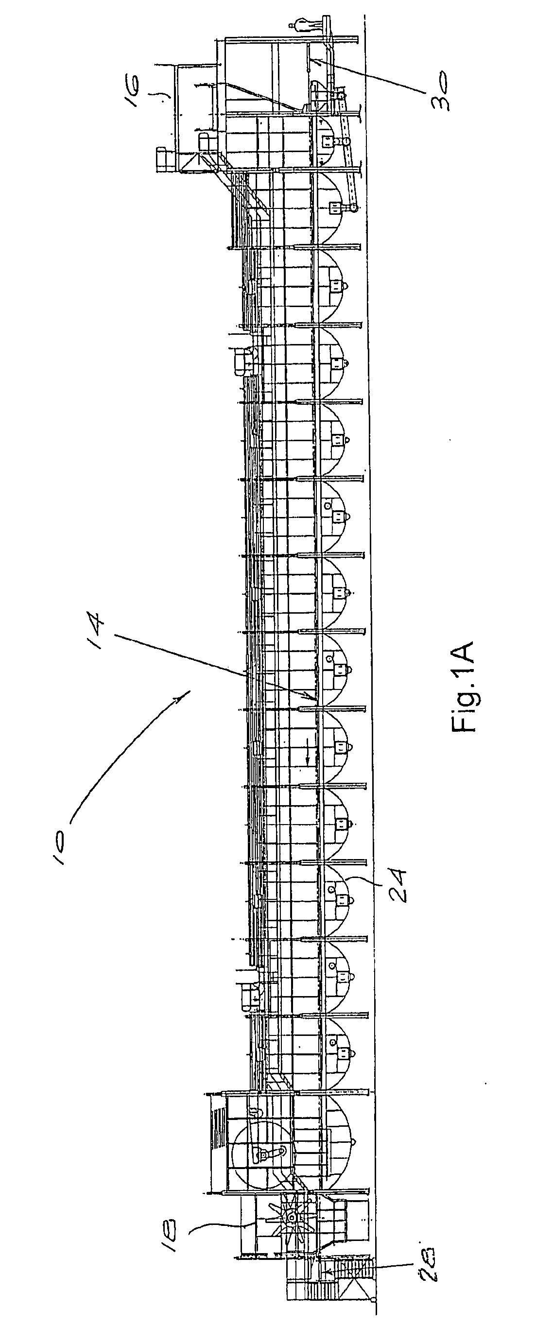 Method and apparatus for transporting a product within a diffuser