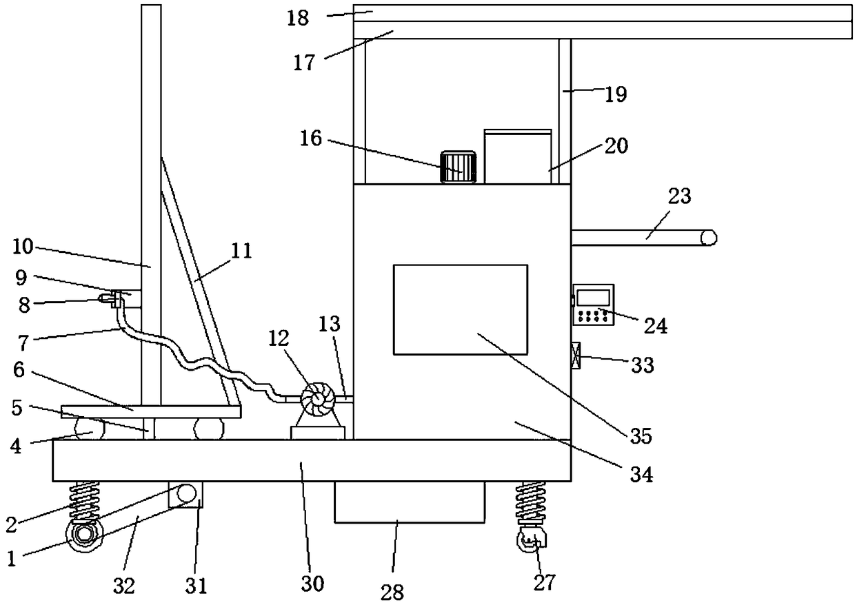 Automated pesticide spraying device for killing pests and weeding in agriculture