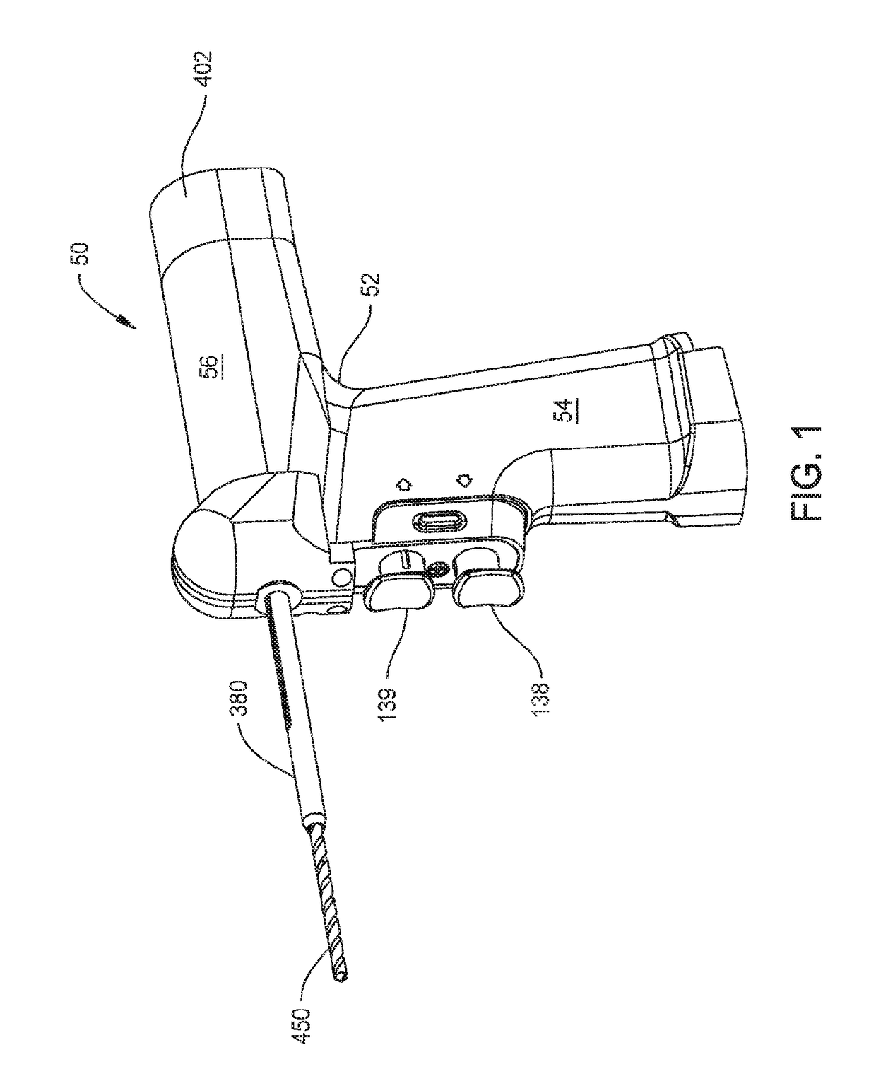 Powered Surgical Drill With Integral Depth Gauge That Includes A Probe That Slides Over The Drill Bit