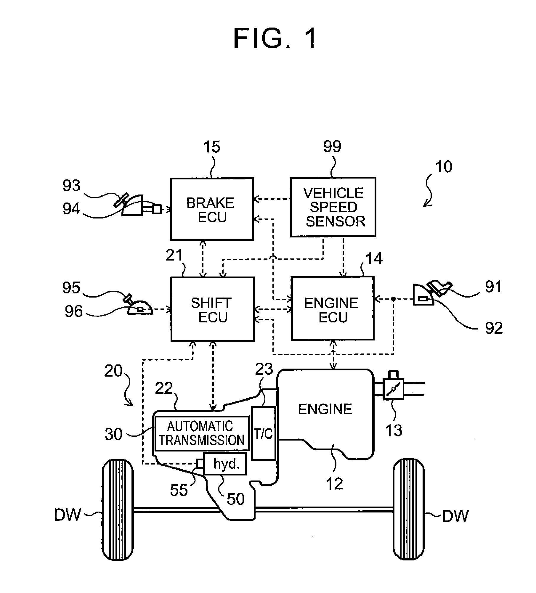 Control device and control method for lockup clutch