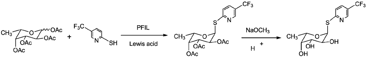 2,3,4-Triacetyl-1-(5-trifluoromethyl-2-pyridyl)mercapto-α-l-fucopyranoside