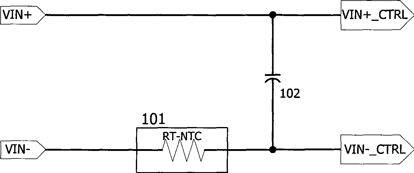 Active surge current control circuit