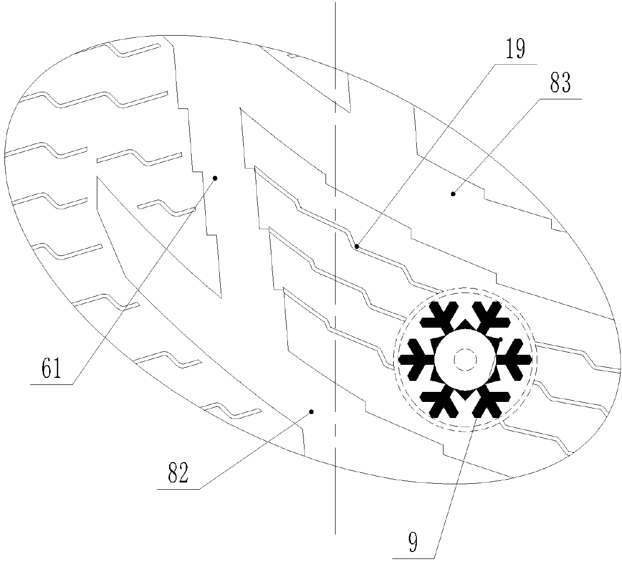 Pattern of snow tire