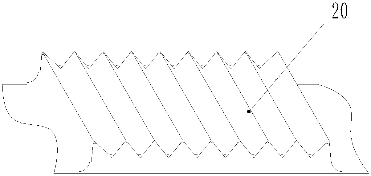 Pattern of snow tire