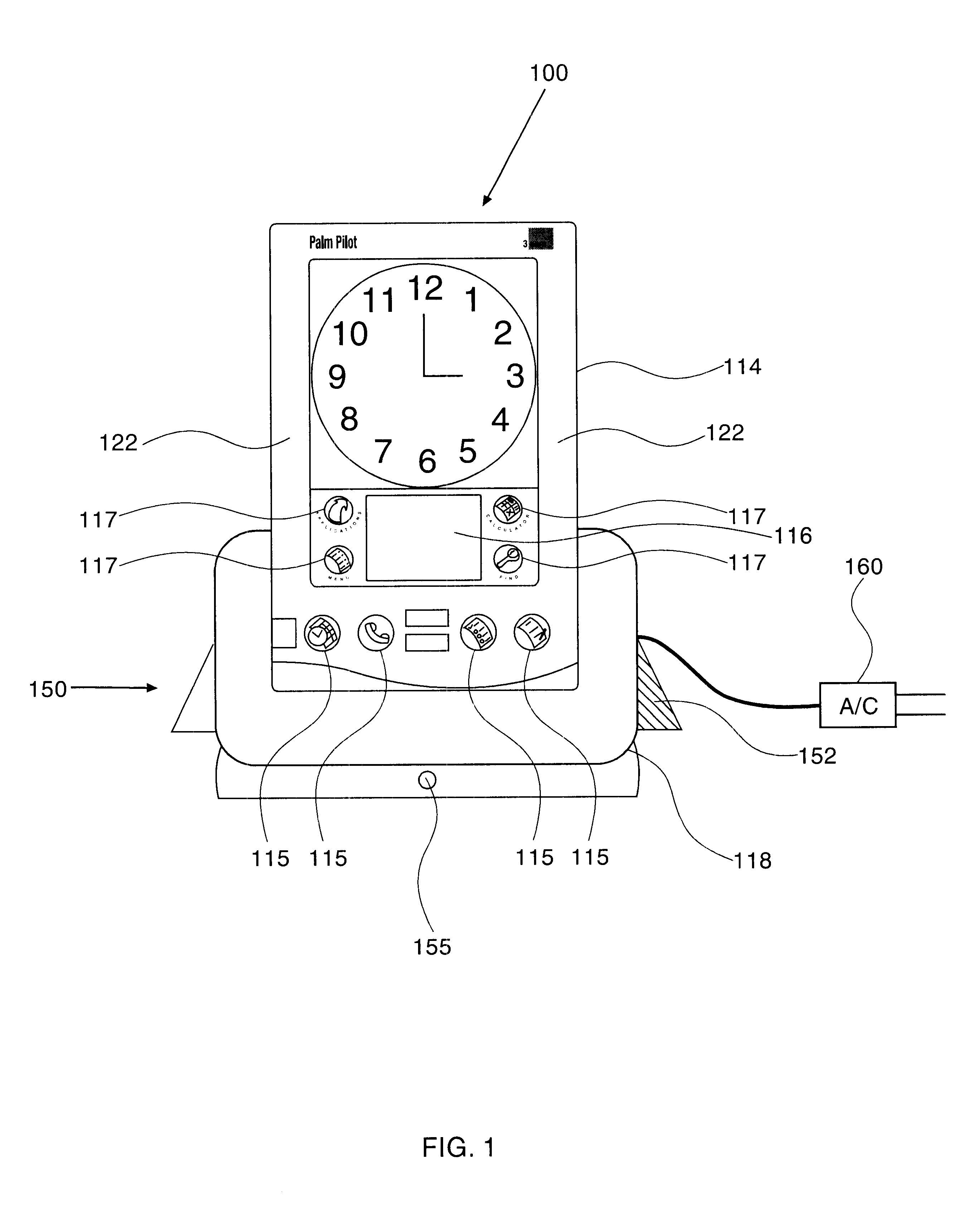 Portable computer with differentiated time-out feature