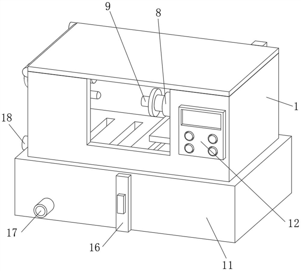 Grinding device for removing burrs of hardware parts