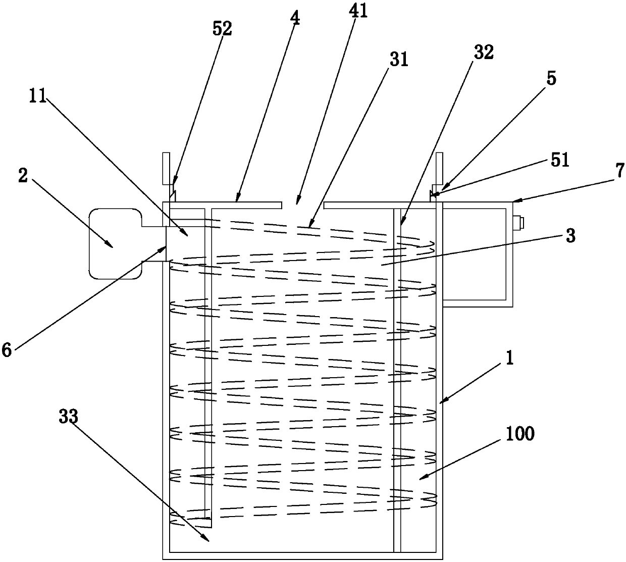 Tea baking machine and hot air exhaust method thereof