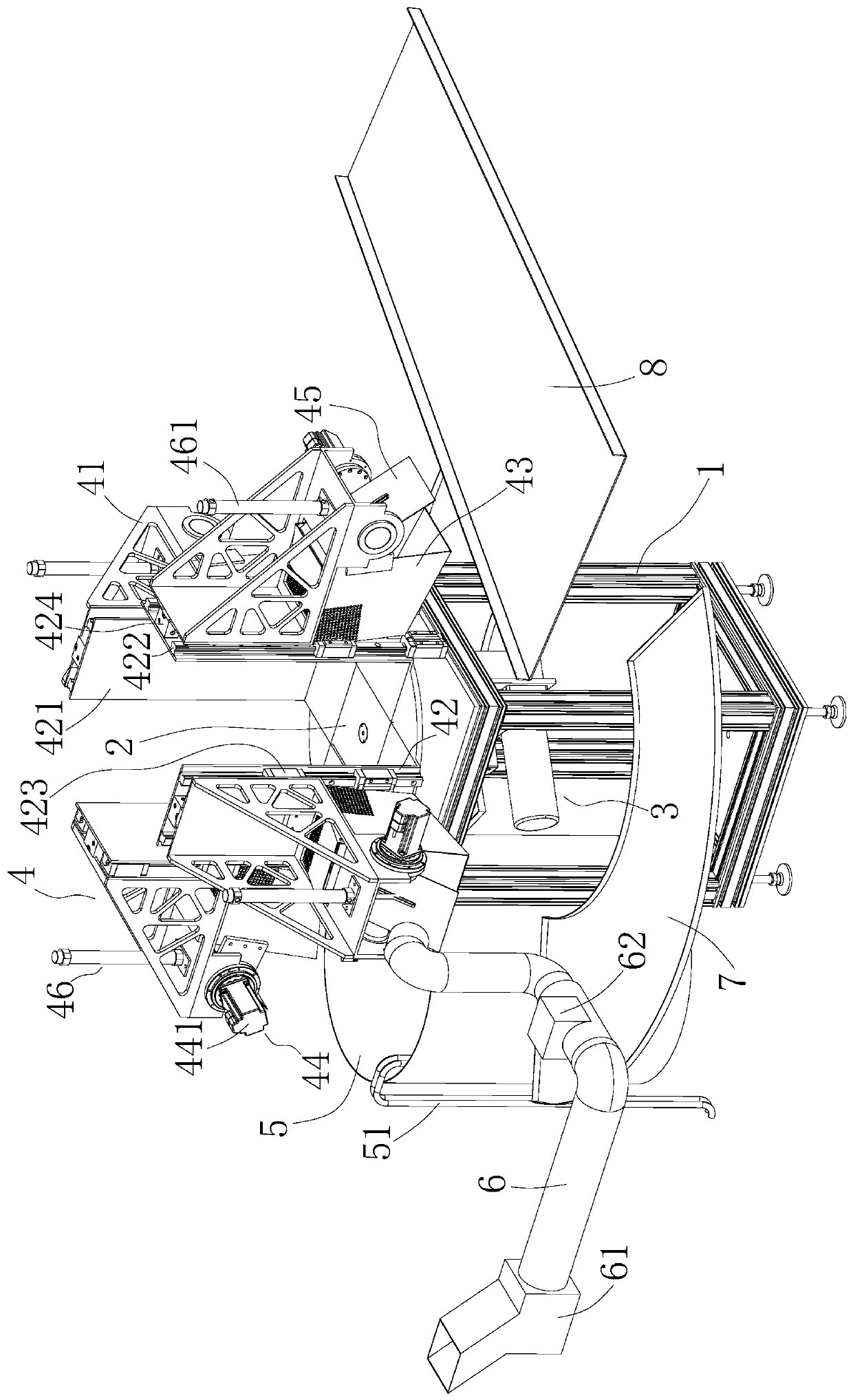 Device for contacting melon seed with soup