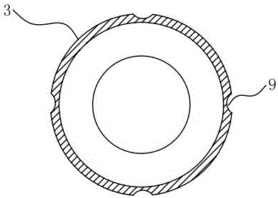 Formwork device for reserved pipeline orifices of floor slabs