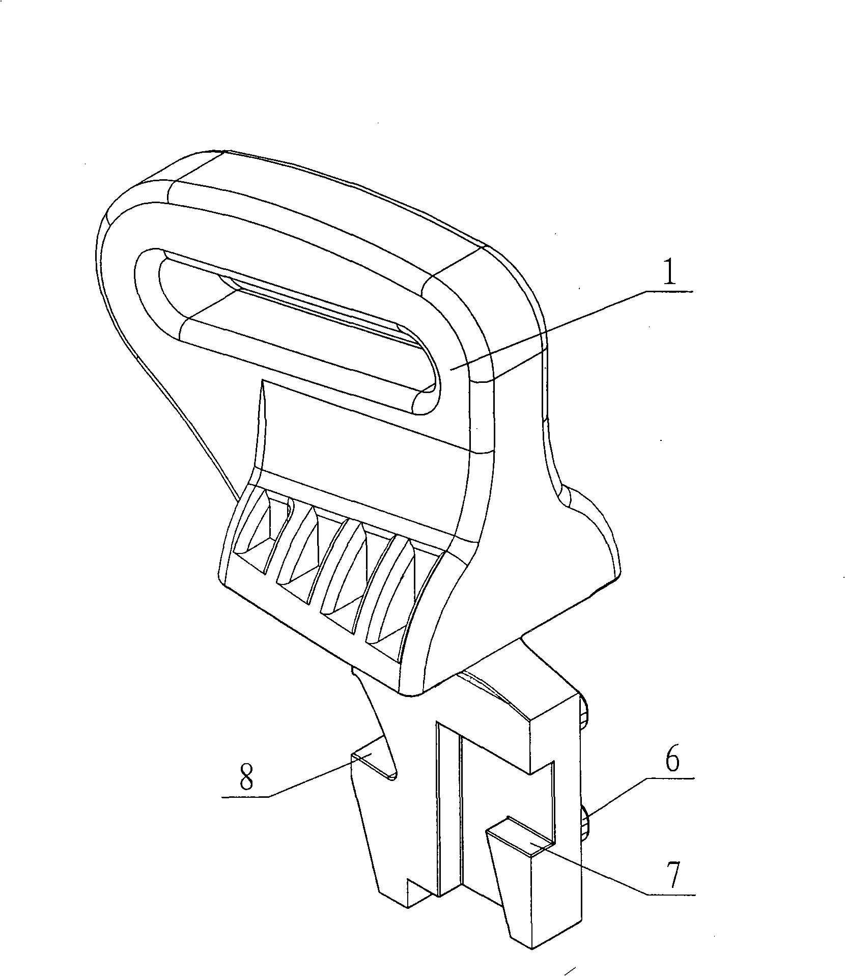 Safety button for children car seat