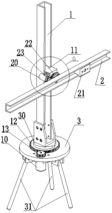 Electric rotating slideway for movable camera shooting