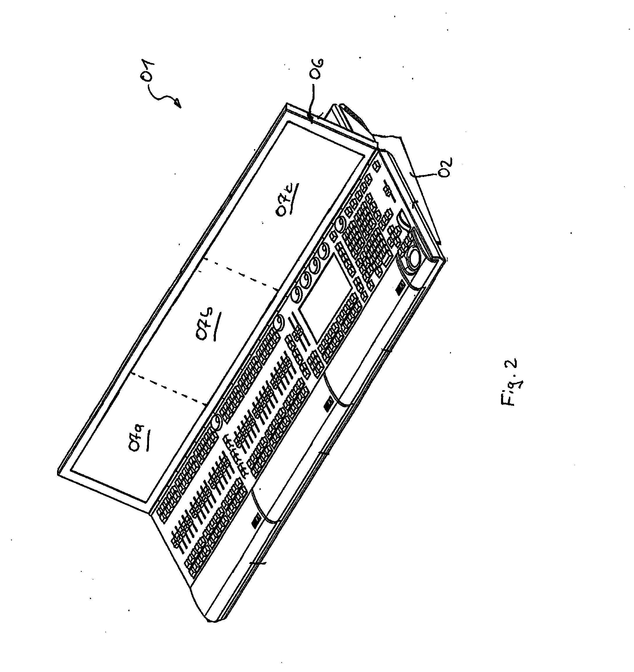 Lighting Control Console For Controlling A Lighting System