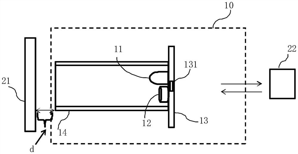 Dust detection device and equipment