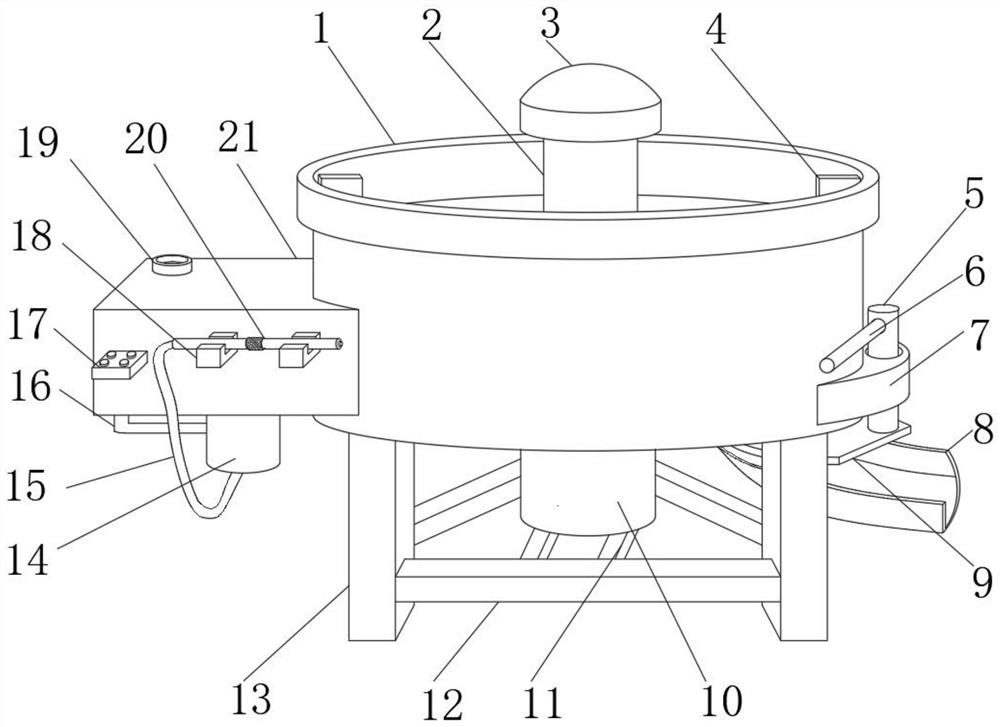 Mud stirring device for earth-rock engineering construction and application method thereof