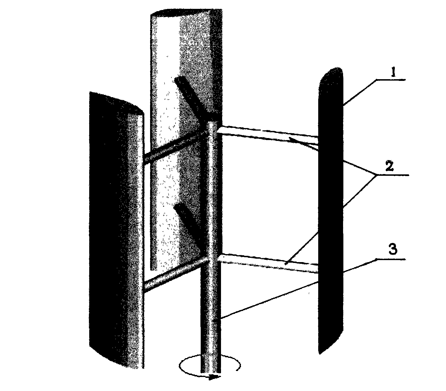 Support rod of vertical axis wind turbine