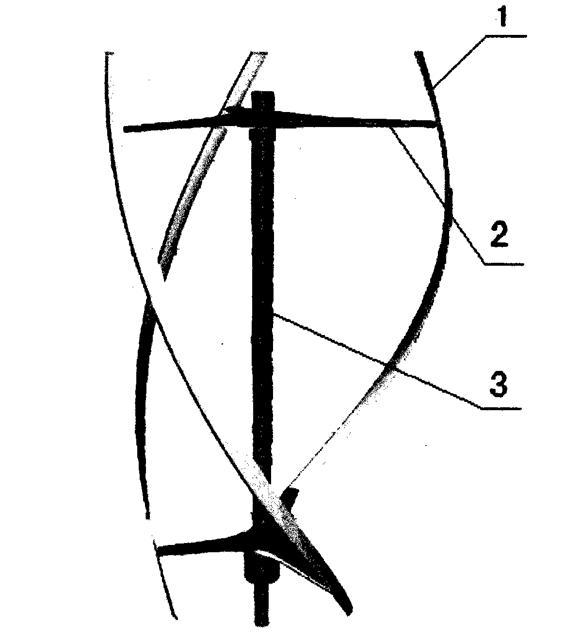 Support rod of vertical axis wind turbine